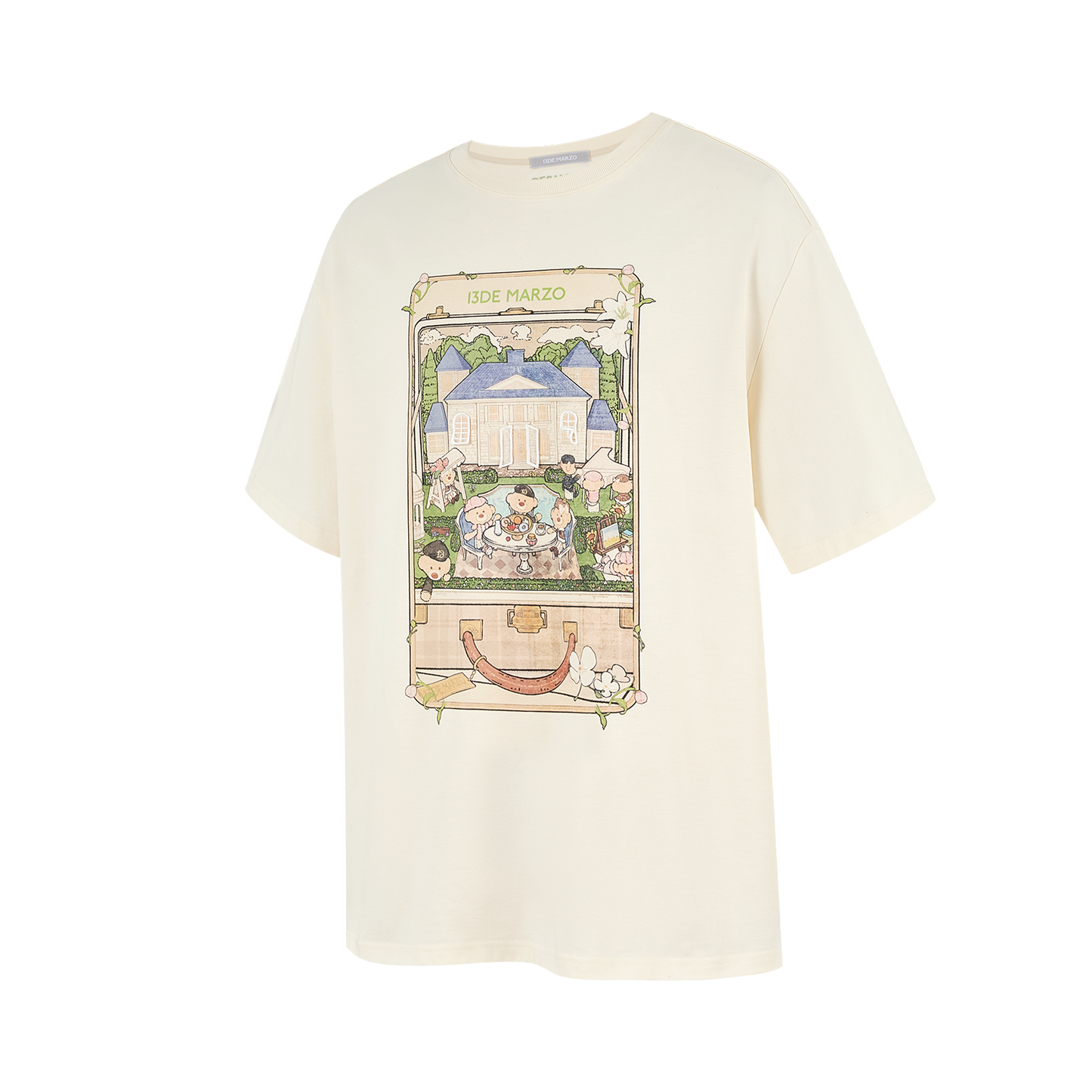 13DE MARZO Manor Party Illustration T-shirt