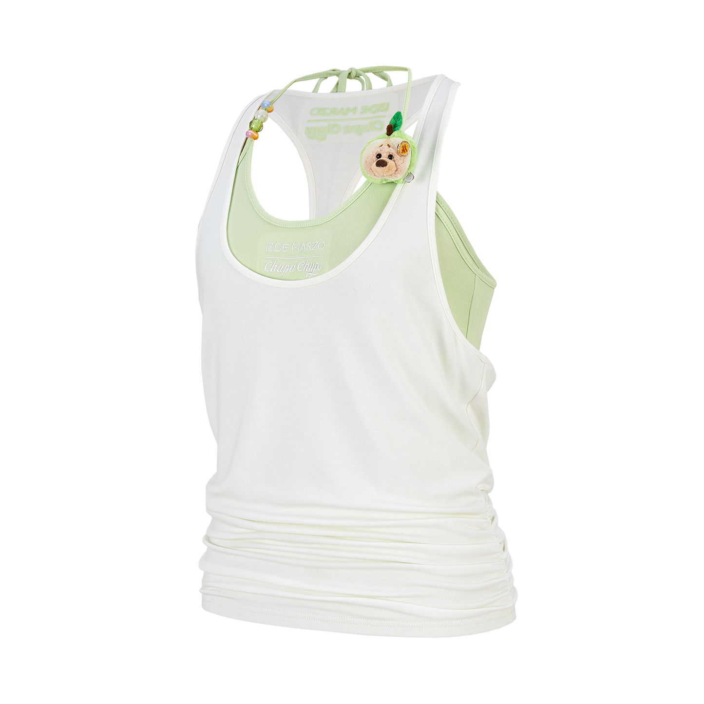 13DE MARZO x Chupa Chups Lollipop Cami Top Set White