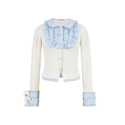 13DE MARZO Nighty Night Bear Sleeve Shirt