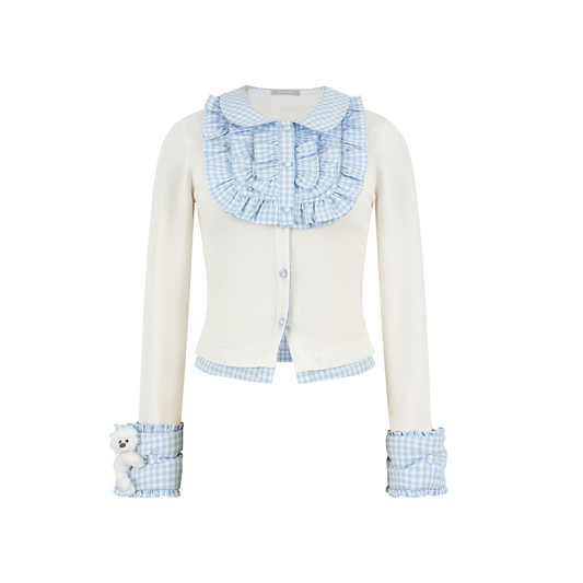 13DE MARZO Nighty Night Bear Sleeve Shirt