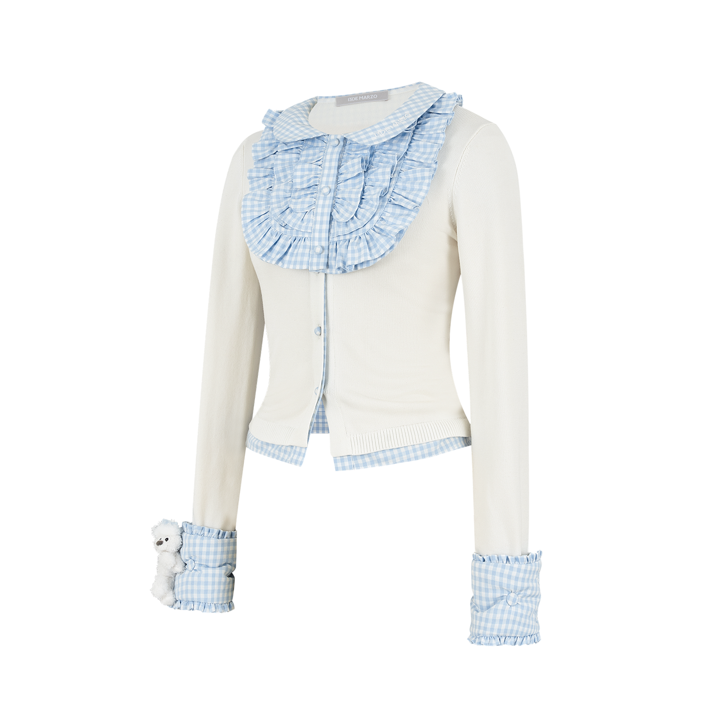 13DE MARZO Nighty Night Bear Sleeve Shirt