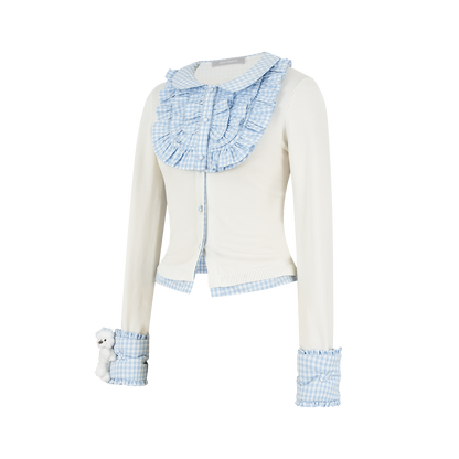 13DE MARZO Nighty Night Bear Sleeve Shirt