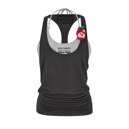 13DE MARZO x Chupa Chups Lollipop Cami Top Set Dark Grey