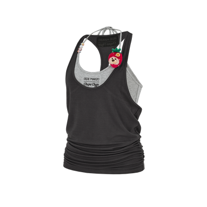 13DE MARZO x Chupa Chups Lollipop Cami Top Set Dark Grey
