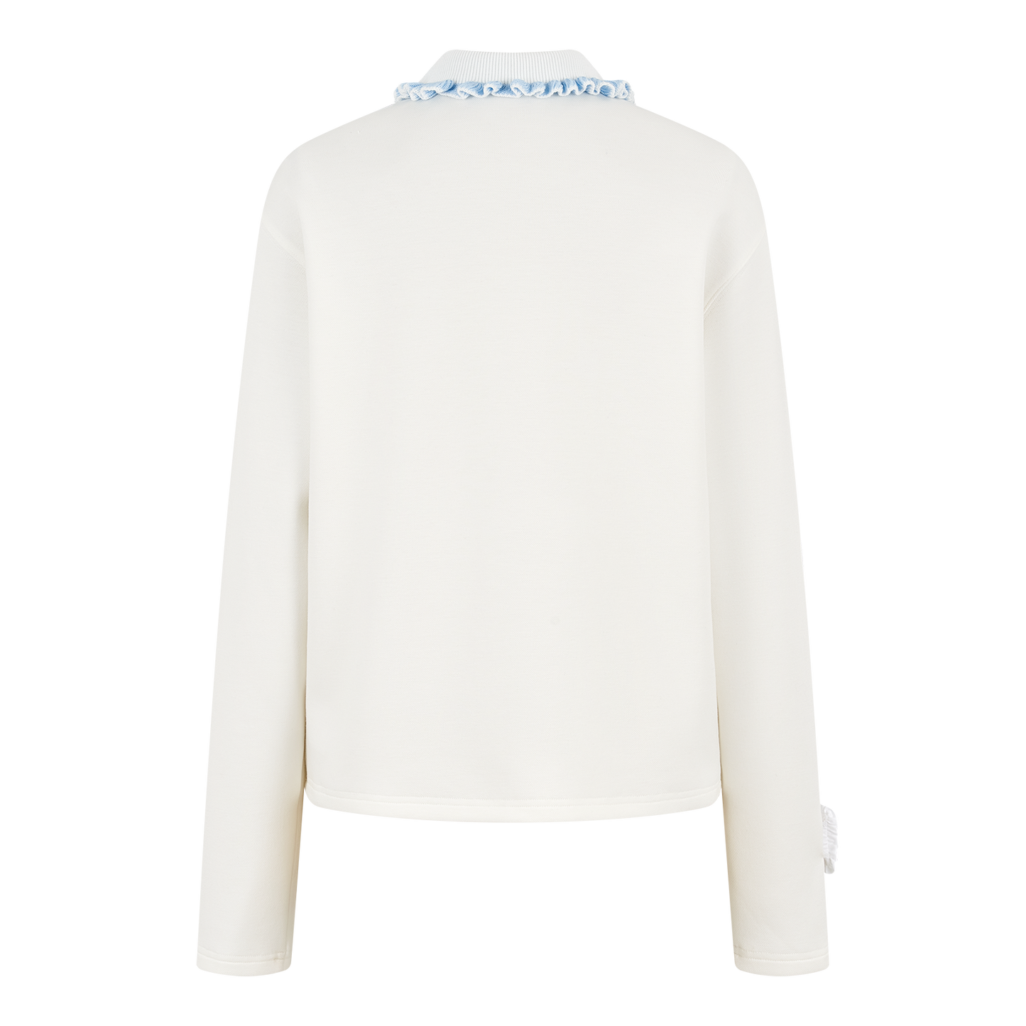 13DE MARZO Nighty Night Bear Long-Sleeve Polo White