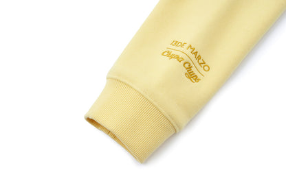 13DE MARZO Lollipop Wrapper Cropped Hoodie Yellow