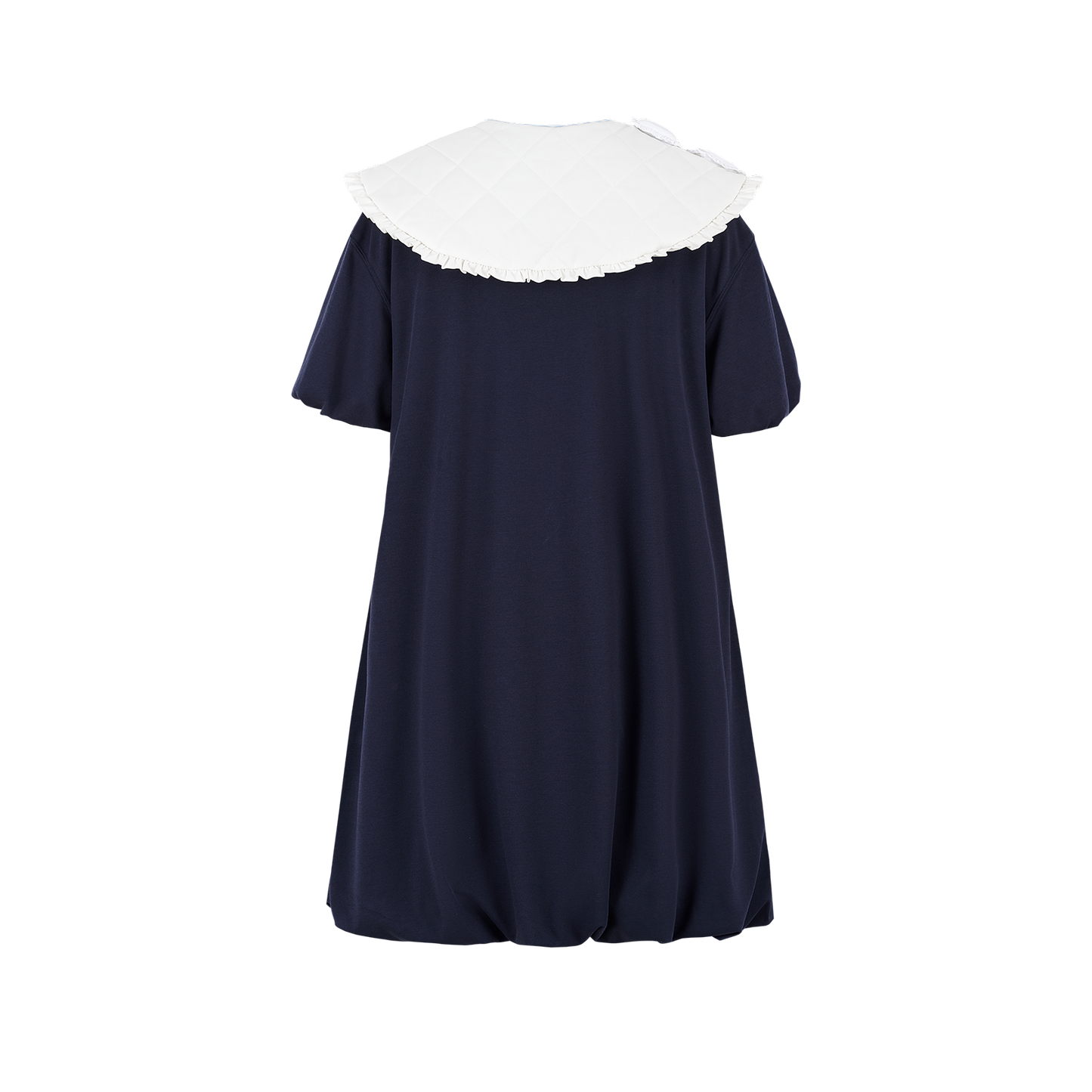 13DE MARZO Nighty Night Bear Collar Dress Navy Blue