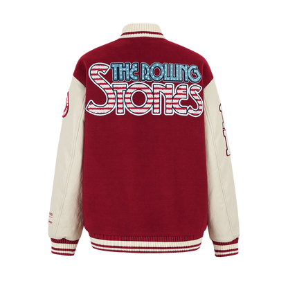 13DE MARZO Rolling Stones  Baseball Padded Jacket Red