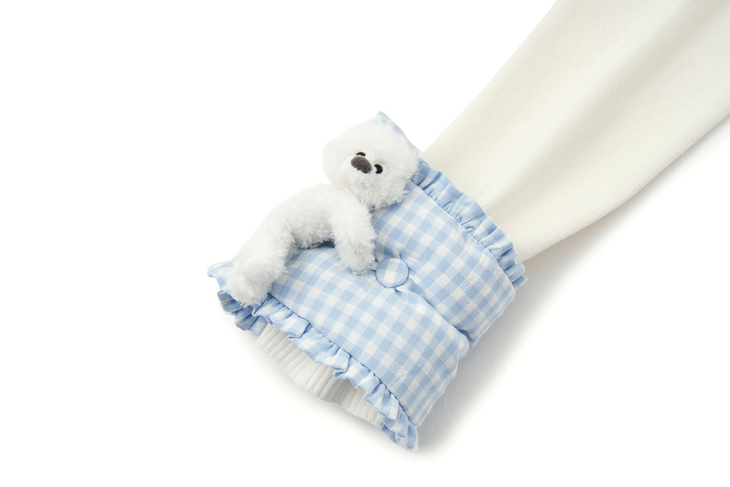 13DE MARZO Nighty Night Bear Sleeve Shirt