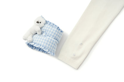 13DE MARZO Nighty Night Bear Sleeve Shirt