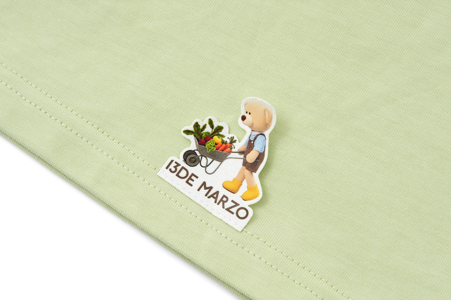 13DE MARZO Valley Pumpkin Print T-shirt Green