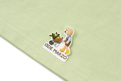 13DE MARZO Valley Pumpkin Print T-shirt Green
