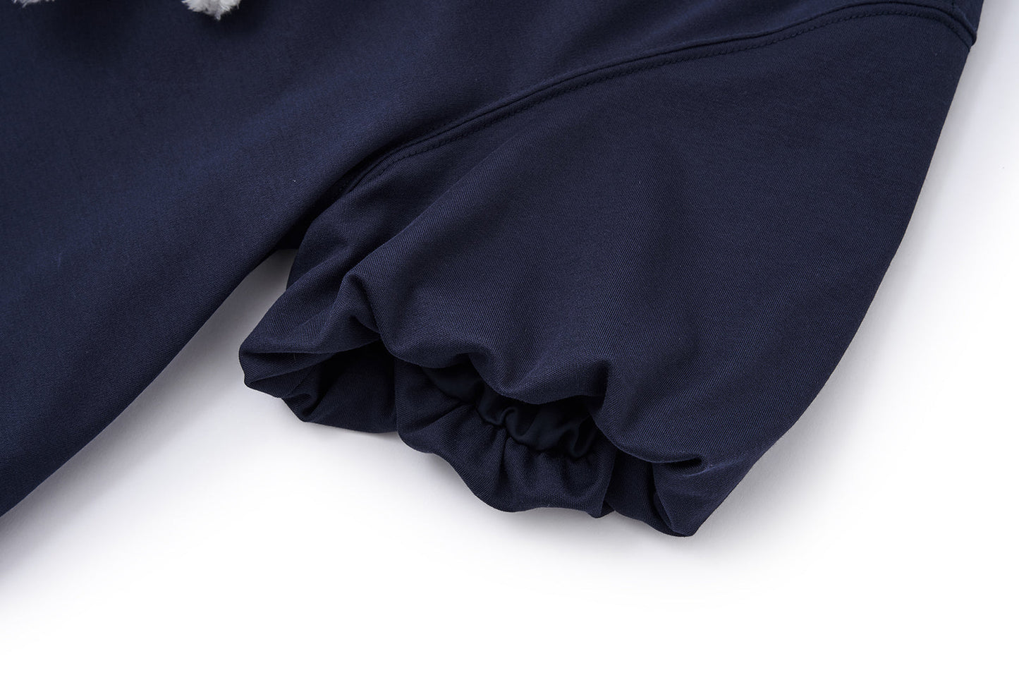 13DE MARZO Nighty Night Bear Collar Dress Navy Blue