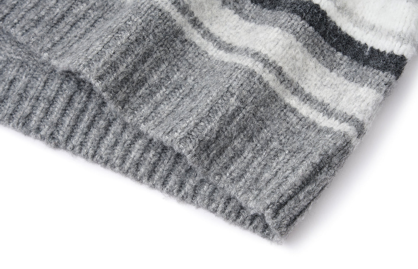 13DE MARZO Marzo Valley Colored Lines Sweater Blue