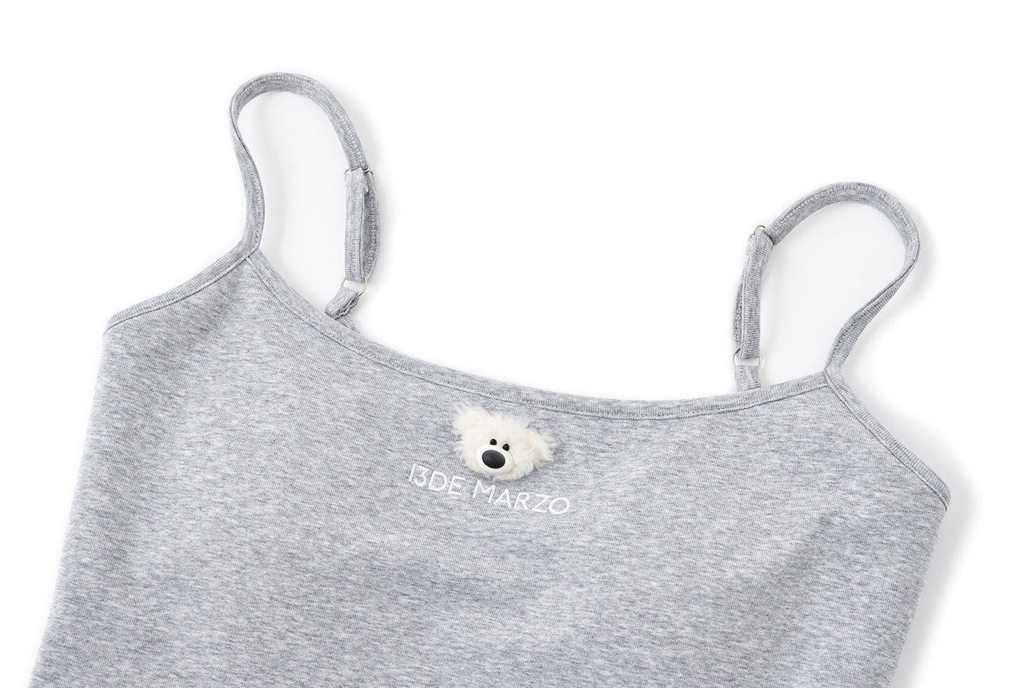 13DE MARZO Mini Bear Print Vest Grey