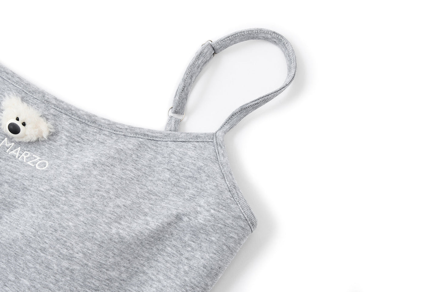 13DE MARZO Mini Bear Print Vest Grey