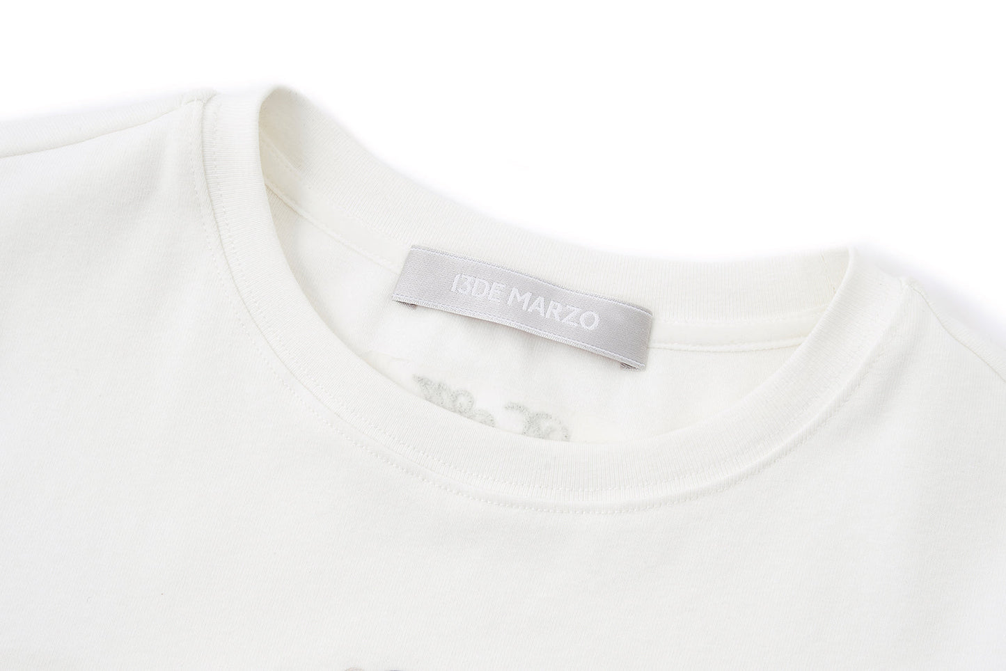 13DE MARZO Bear Magic Mirror Top White