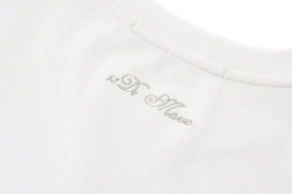 13DE MARZO Bear Magic Mirror Top White
