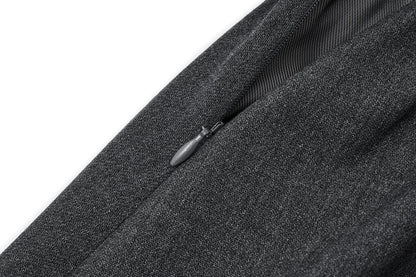13DE MARZO Mini Bear Bow Blazer Skirt Grey