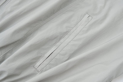 13DE MARZO Lace Collar Lightweight Jacket Grey
