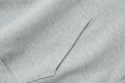 13DE MARZO Lace-Brim Pullover Hoodie Grey