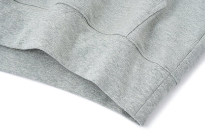13DE MARZO Lace-Brim Pullover Hoodie Grey