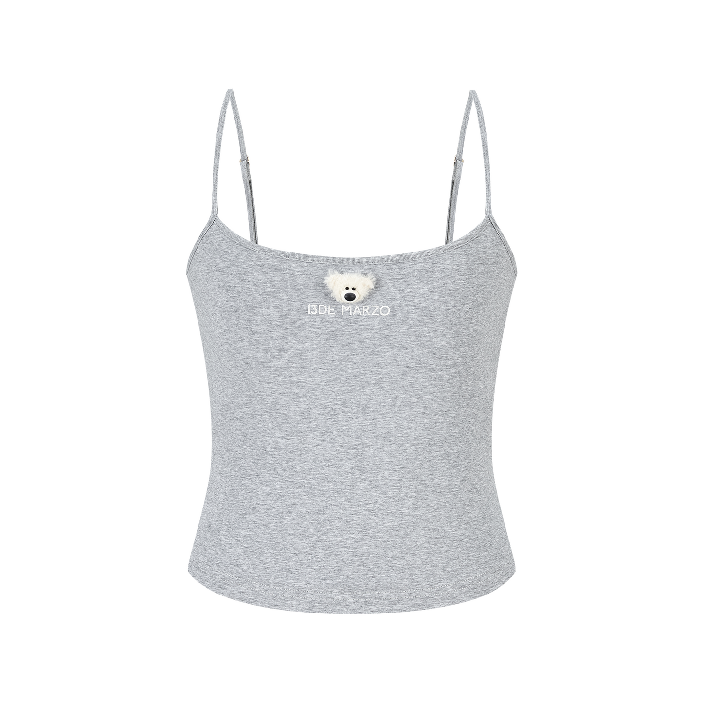 13DE MARZO Mini Bear Print Vest Grey