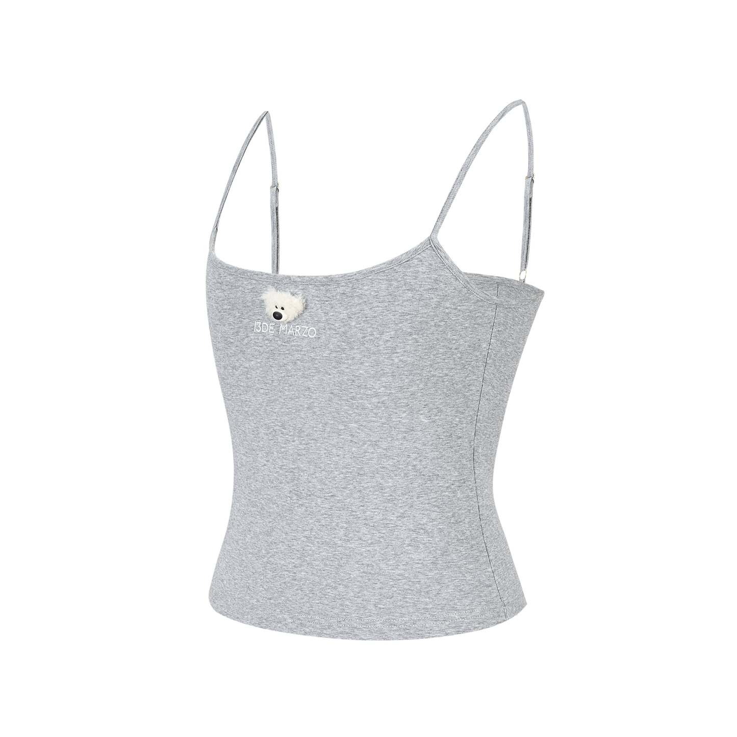 13DE MARZO Mini Bear Print Vest Grey
