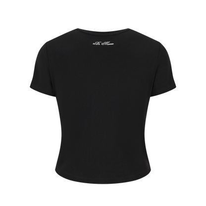 13DE MARZO Bear Magic Mirror Top Black