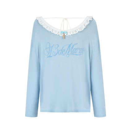 13DE MARZO Reversible Multi-Way Cover-Up Blue