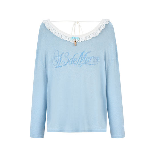 13DE MARZO Reversible Multi-Way Cover-Up Blue