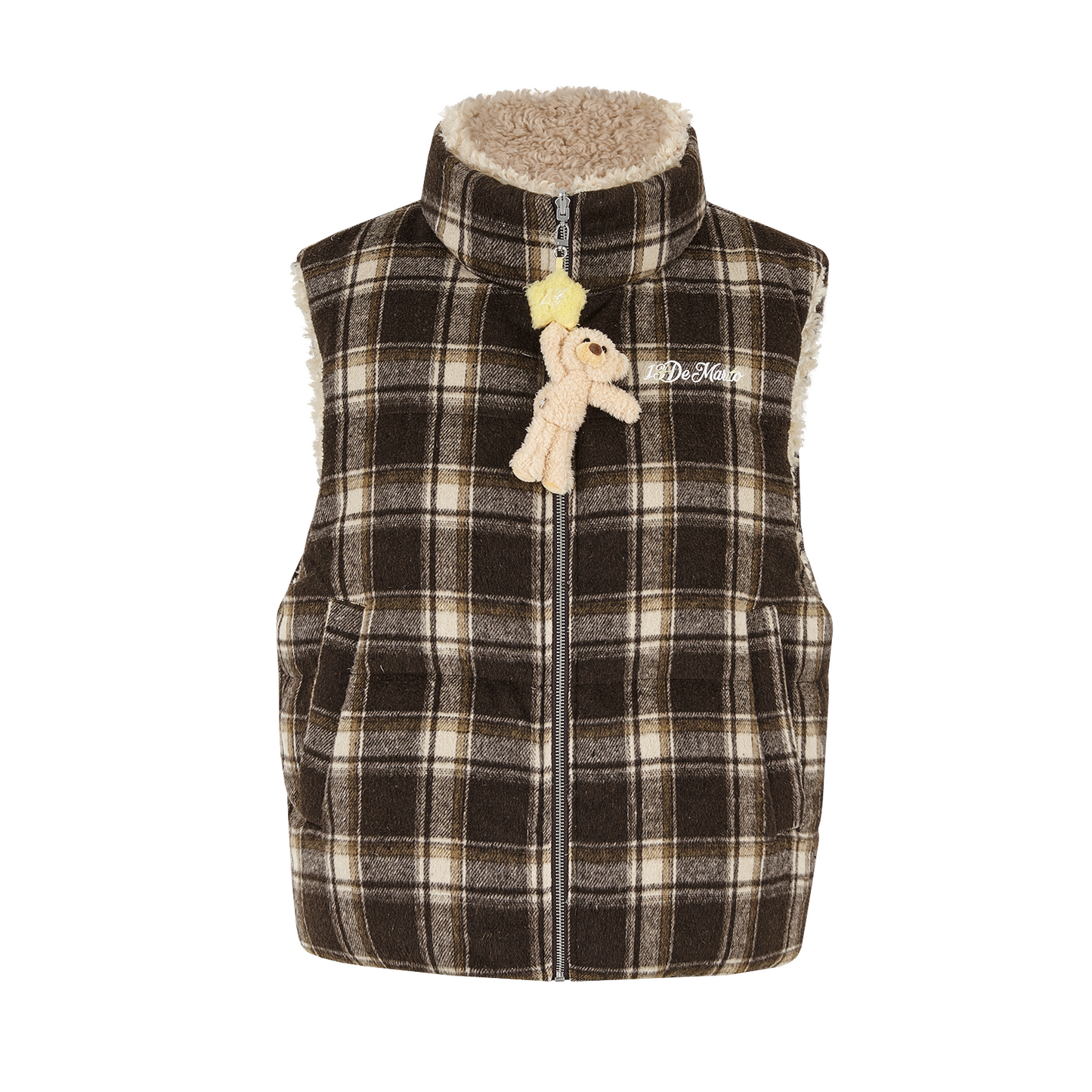 13DE MARZO Luminous Bear Reversible Down Vest