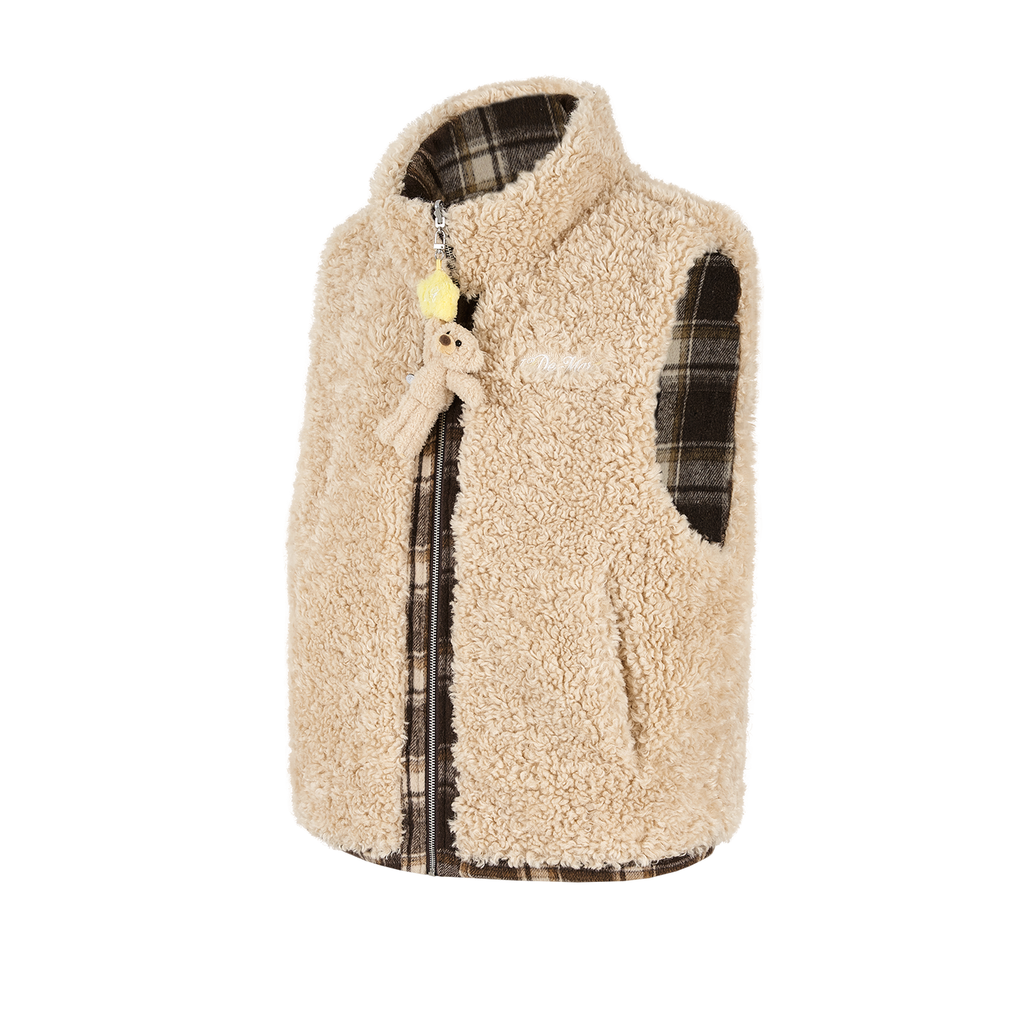 13DE MARZO Luminous Bear Reversible Down Vest