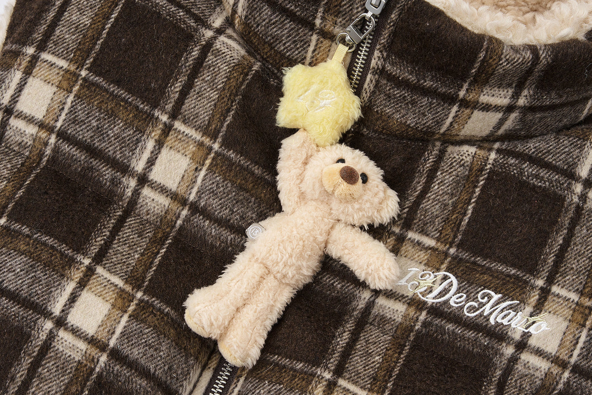 13DE MARZO Luminous Bear Reversible Down Vest