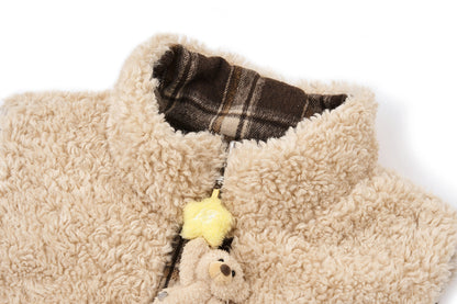 13DE MARZO Luminous Bear Reversible Down Vest