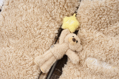 13DE MARZO Luminous Bear Reversible Down Vest