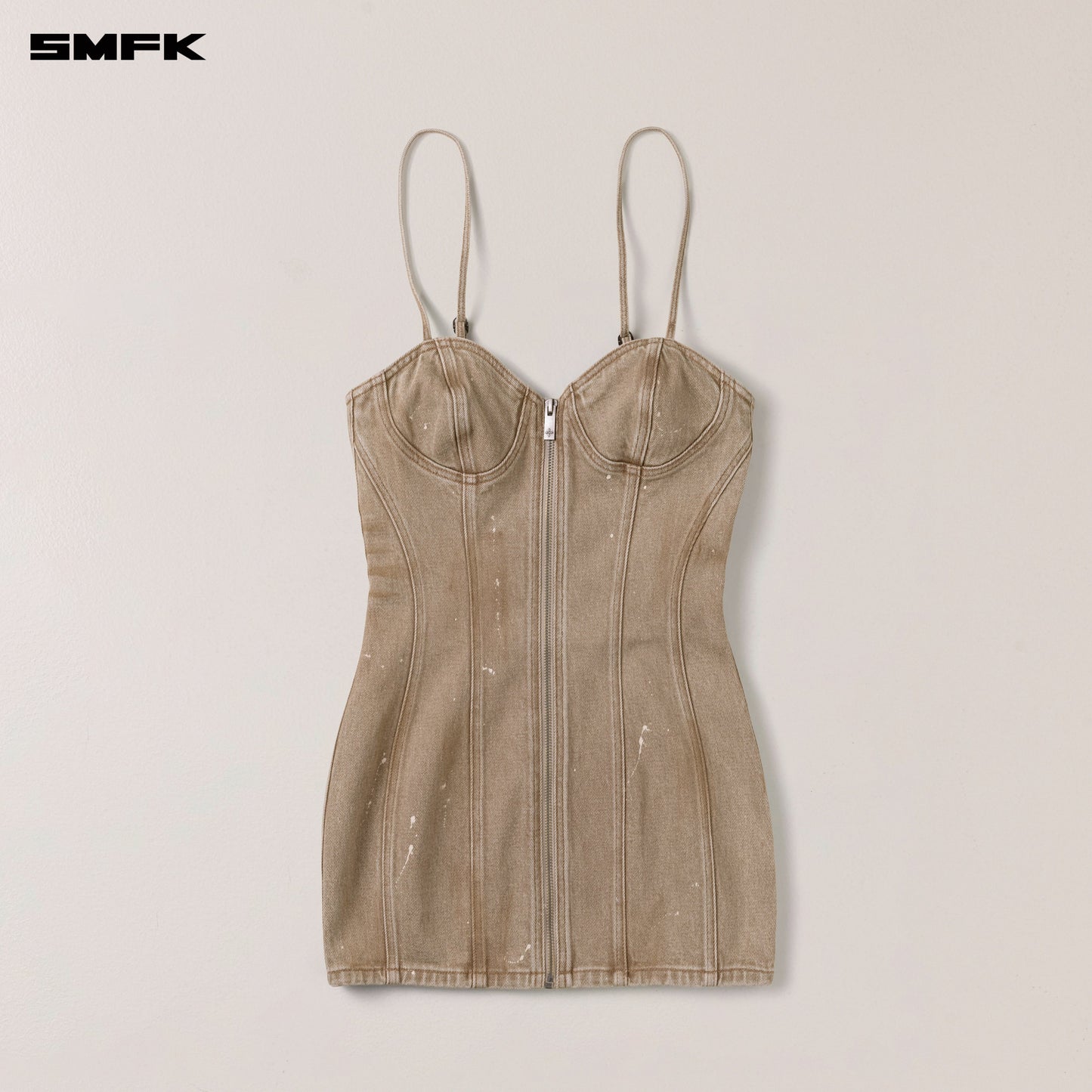 SMFK Rage Wild Origin Denim Dress Wild Cowboy Brown