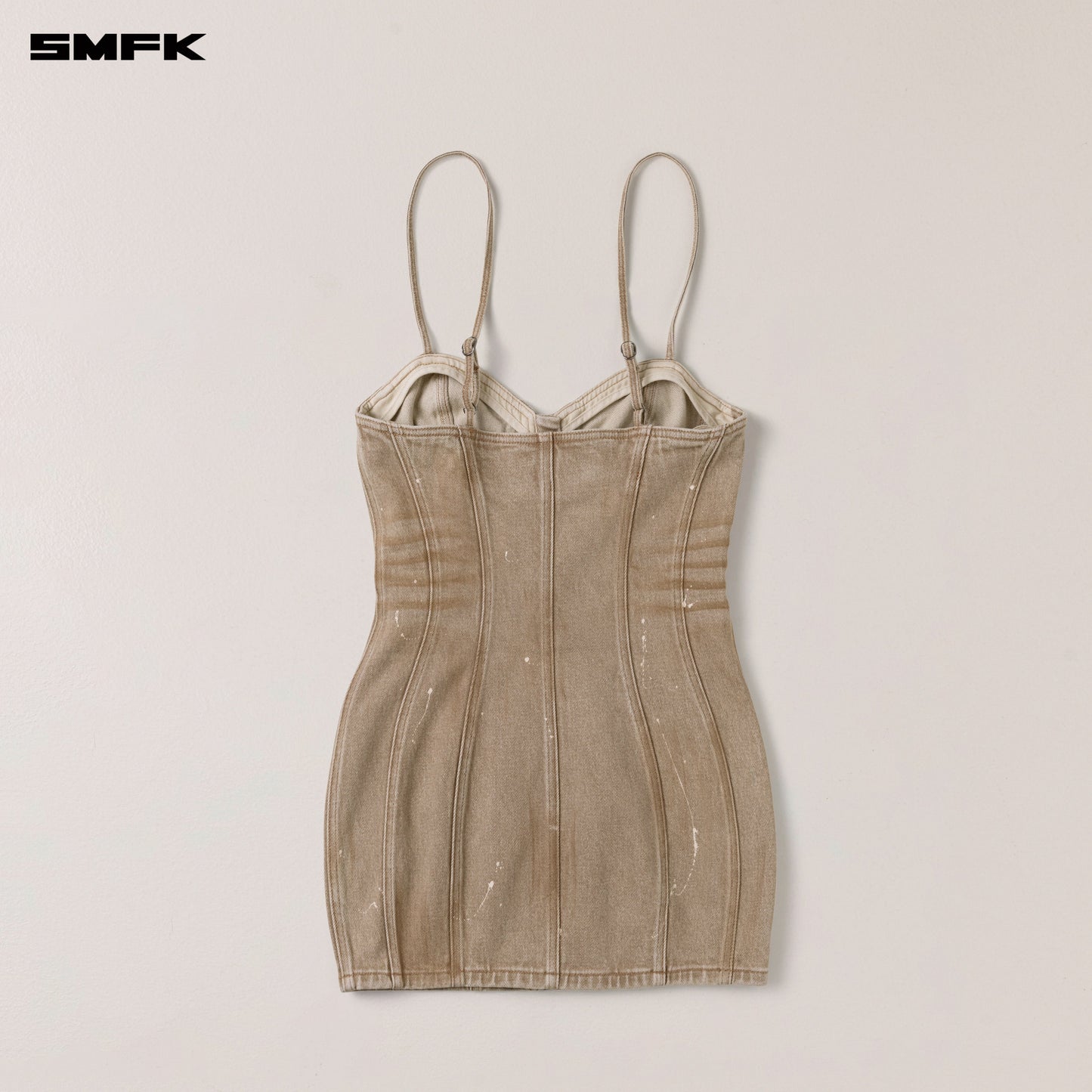SMFK Rage Wild Origin Denim Dress Wild Cowboy Brown
