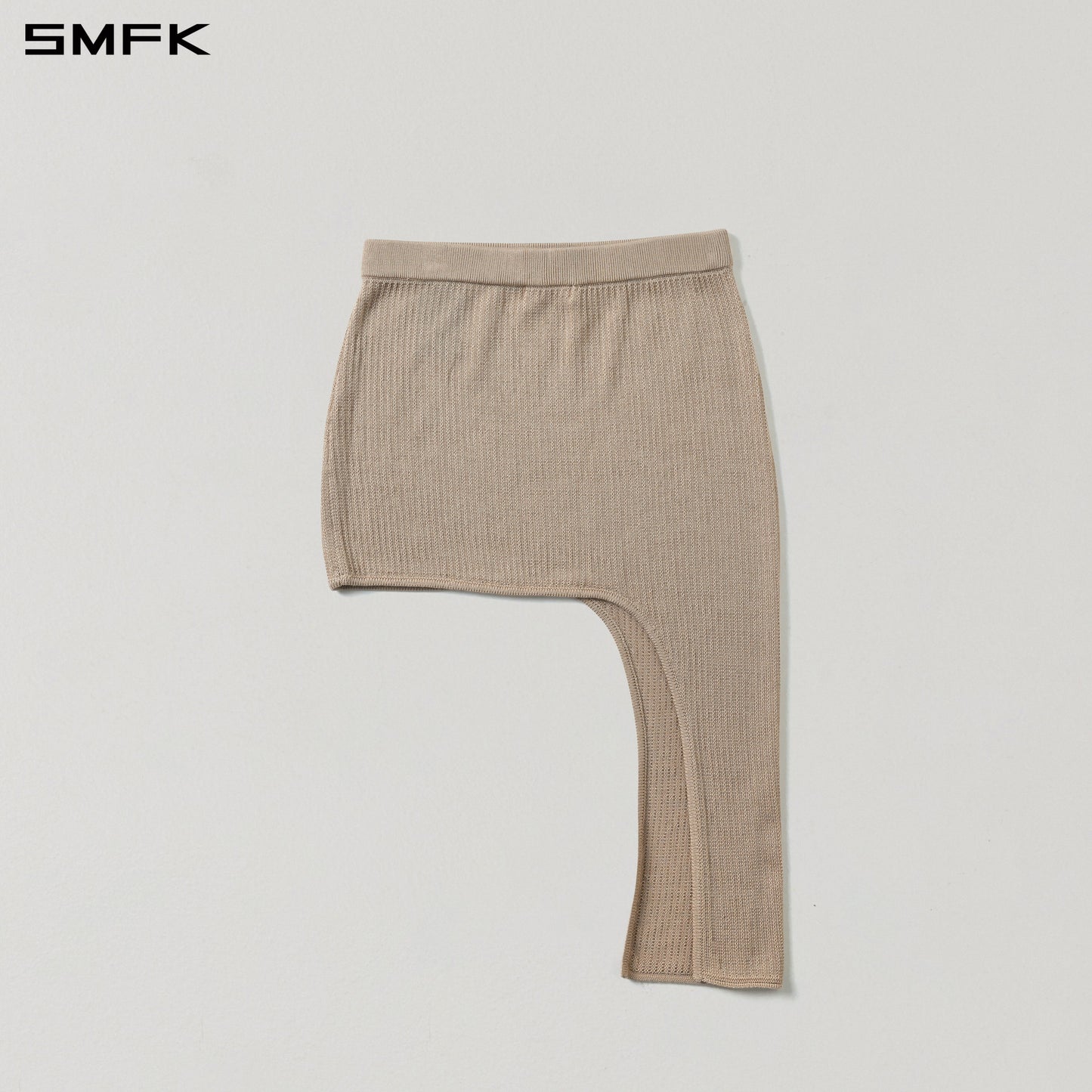 SMFK Myth Aeolus Asymmetry Knit Evening Short Dress Tencel+Silk Fresh Skin
