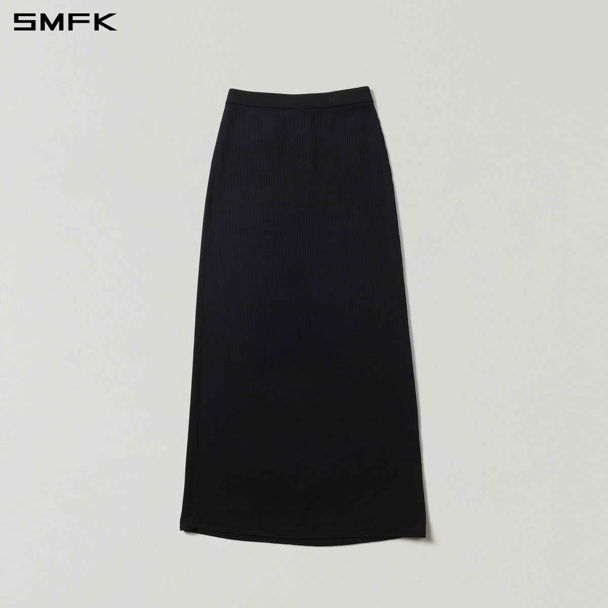 SMFK Myth Seer Strt Knit Long Dress Tencel+Silk Wild Black