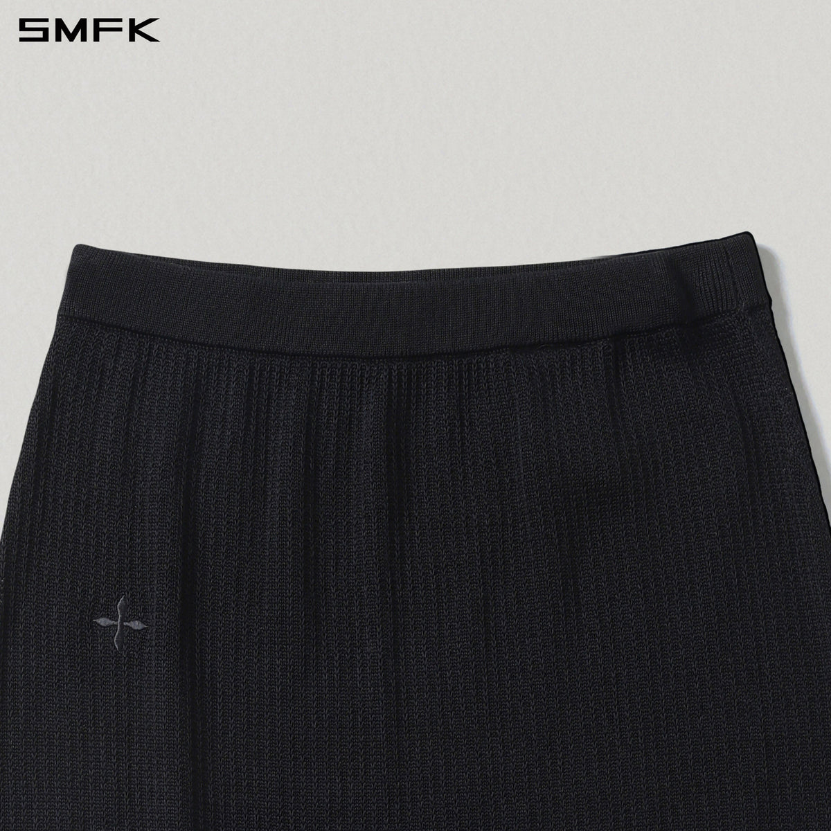 SMFK Myth Seer Strt Knit Long Dress Tencel+Silk Wild Black