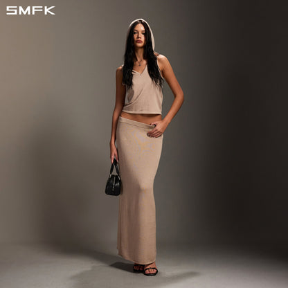 SMFK Myth Seer Strt Knit Long Dress Tencel+Silk Fresh Skin
