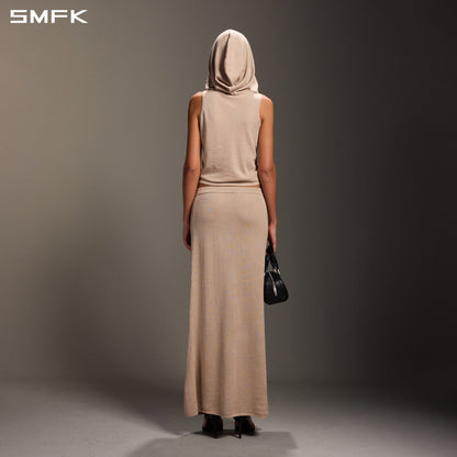 SMFK Myth Seer Strt Knit Long Dress Tencel+Silk Fresh Skin
