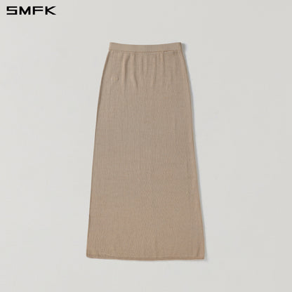 SMFK Myth Seer Strt Knit Long Dress Tencel+Silk Fresh Skin