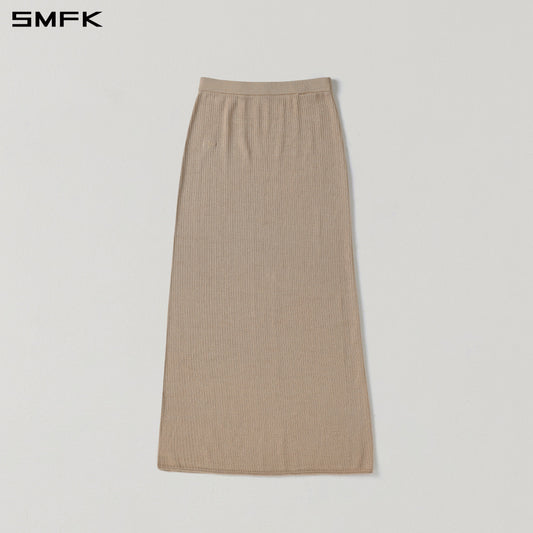 SMFK Myth Seer Strt Knit Long Dress Tencel+Silk Fresh Skin