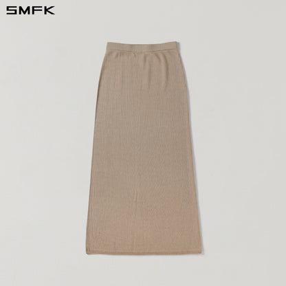 SMFK Myth Seer Strt Knit Long Dress Tencel+Silk Fresh Skin