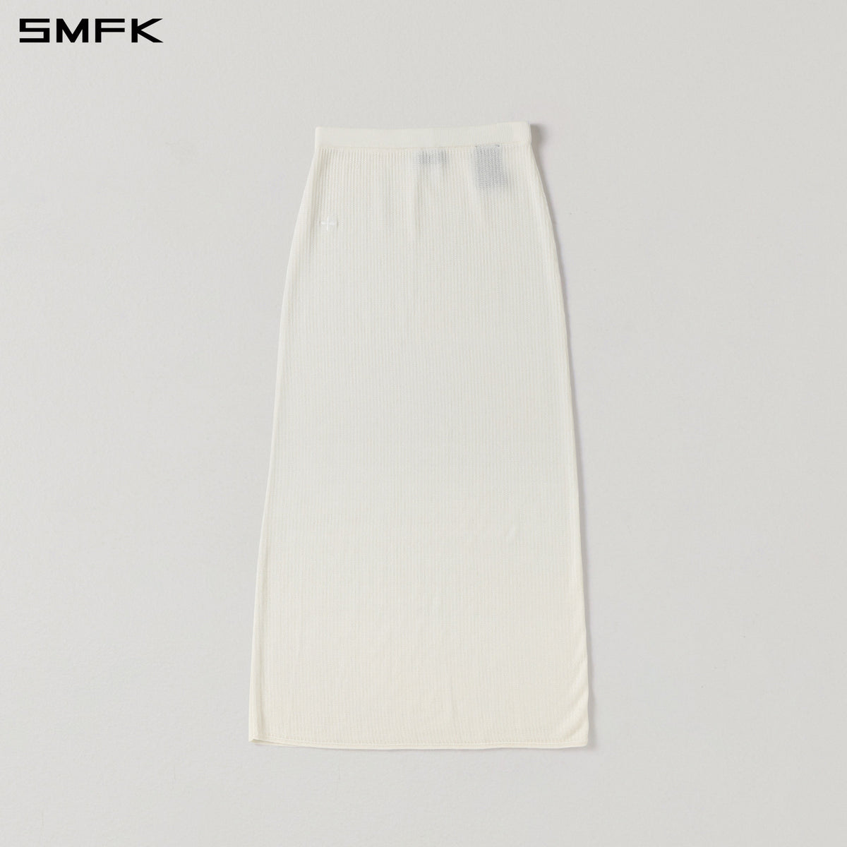 SMFK Myth Seer Strt Knit Long Dress Tencel+Silk Cloud White