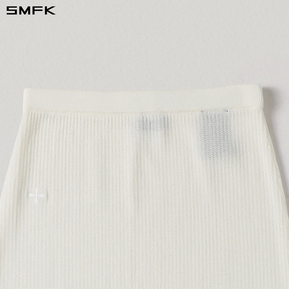SMFK Myth Seer Strt Knit Long Dress Tencel+Silk Cloud White