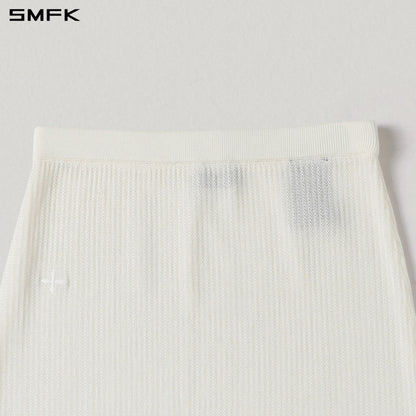 SMFK Myth Seer Strt Knit Long Dress Tencel+Silk Cloud White