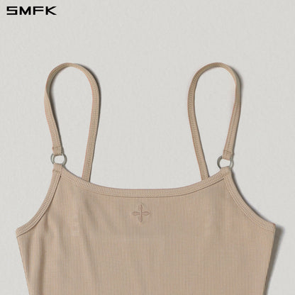 SMFK Vintage Nomadic Silk Camisole Long Dress Silk+Cotton Fresh Skin